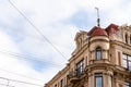 Saint-Petersburg, Russia, February 2016: Old house in the centre of the city. Historic building on background sky with Royalty Free Stock Photo