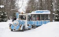 Walking train in Peterhof Park, Russia