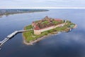 Saint Petersburg. Russia. Fortress Oreshek. Ancient Russian fortress on lake Ladoga. Leningrad region. Museums of St. Petersburg. Royalty Free Stock Photo