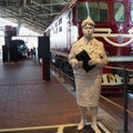 Saint-Petersburg, Russia. Internal exposition of the Museum of Russian Railways.