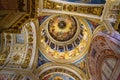 Ceiling of Saint Isaac`s Cathedral or Isaakievskiy Sobor in Saint Petersburg. Russia Royalty Free Stock Photo