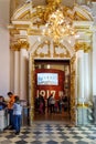 Door inside of Winter Palace, State Hermitage Museum. Saint Petersburg. Russia