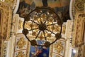 Details of chandelier in St. Isaac`s Cathedral Royalty Free Stock Photo