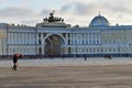 Saint Petersburg. Russia. Palace Square view in winter Royalty Free Stock Photo