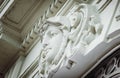 Architectural details, close-up.Fragment of a bas-relief, St. Petersburg