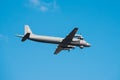 Il-38N flies in the sky Royalty Free Stock Photo