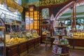 Saint-Petersburg, Russia - July 25, 2020: Interior of Eliseyev Emporium Elisseeff brothers shop on Nevsky Prospekt