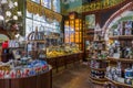 Saint-Petersburg, Russia - July 25, 2020: Interior of Eliseyev Emporium Elisseeff brothers shop on Nevsky Prospekt