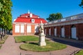 Saint Petersburg, Russia - July 2019: Monplaisir palace in Lower park of Peterhof Royalty Free Stock Photo