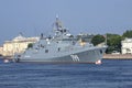 Russian frigate `Admiral Makarov`. Saint Petersburg