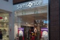 Saint Petersburg, Russia - July 16, 2019: Shop Samsonite in the Mall. Company logo