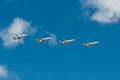 Su-24M flies in the sky