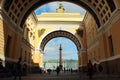 Triumphal arch in Saint Petersburg, Russia Royalty Free Stock Photo
