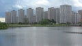 View of modern multi-storey residential buildings. Saint Petersburg