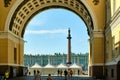 Saint-Petersburg, Russia - Jun 07, 2021: Winter Palace in the daytime in summer