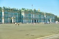 Saint-Petersburg, Russia - Jun 07, 2021: Winter Palace in the daytime in summer Royalty Free Stock Photo