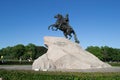 Saint-Petersburg, Russia - June 02, 2016: The Bronze Horseman Royalty Free Stock Photo