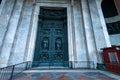 SAINT PETERSBURG, RUSSIA - JUNE 18, 2015: Door of Saint Isaac`s Cathedtral in Saint Petersburg Royalty Free Stock Photo