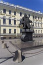 Monument to Domenico Trezzini. Saint Petersburg, Russia Royalty Free Stock Photo