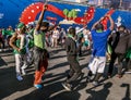Nigerian football fans at the FIFA festival in St. Petersburg