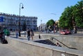 An old residential building on Kamennoostrovsky Avenue #2/21. Summer urban landscape.