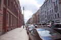 View of the Bolshoy Prospekt of Petrograd Side. Saint Petersburg, Russia