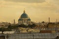 View from the roof on the Trinity Izmaylovsky Cathedral in St. Petersburg, Russia.