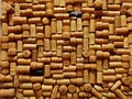 Saint-Petersburg, RUSSIA - March 25, 2021 : Wine corks background. Closeup pattern background of many different wine
