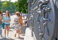 Saint-Petersburg. Russia. Mask of Medusa Gorgon