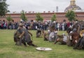 Saint Petersburg, Russia - 28 may 2016: battle of the Vikings. Historical reenactment and festival may 28, 2016, in Saint