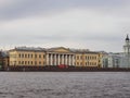 Saint-Petersburg, RUSSIA Ã¢â¬â May 1, 2019: Panorama view of the Center of Russian academy of science from the Neva river