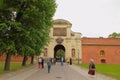 Saint Petersburg, Russia: May 22, 2016 - Peter Gate of Peter and Paul Fortress Royalty Free Stock Photo