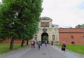 Saint Petersburg, Russia: May 22, 2016 - Peter Gate of Peter and Paul Fortress Royalty Free Stock Photo
