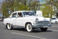 Retro car GAZ-21 `Volga` on a city street Royalty Free Stock Photo