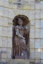 Saint Petersburg, Russia: May 22, 2016 - Sculpture of Athena at Peter Gate of Peter and Paul Fortress Royalty Free Stock Photo