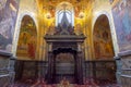 Saint Petersburg, Russia - October 2022: Ciborium shrine on place of tzar Alexander II assasination in church of Savior on spilled Royalty Free Stock Photo