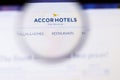 Saint-Petersburg, Russia - 10 October 2019: Illustrative Editorial of Accor Hotels website homepage. Royalty Free Stock Photo