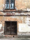 Saint-Petersburg, Russia. Old city landcape. Lattice on windows