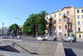 Saint-Petersburg. Russia. An old residential building on Kamennoostrovsky Prospekt Ã¢ââ1-3. Summer urban landscape.