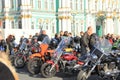 Closing of the motorcycle season by bikers of the city.There are thousands of bikers on motorcycles in the city