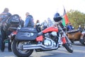 Motorcycle on the Palace square during the closing of the motorcycle season.