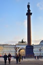 Saint Petersburg. Russia. Palace Square view in winter Royalty Free Stock Photo