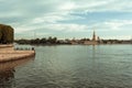 Saint-Petersburg. Russia. Panoramas and views of the city from Strelka Vasilievsky island.