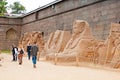 Saint-Petersburg. Russia. People on The Sand Festival Royalty Free Stock Photo