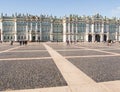 Saint Petersburg, Russia Septembe 10, 2016: Palace square view on Hermitage Museum in St. Petersburg, Russia Royalty Free Stock Photo