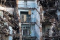 Floors of a old collapsed house