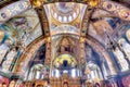 Saint Petersburg, Russia - September 2021: Interiors of Uspenskaya church on Vasilievsky island