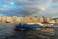 Saint Petersburg, Russia - 20 september 2015 - Neva river and Winter Palace Royalty Free Stock Photo