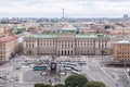 Saint Petersburg aerial cityscape from St. Isaac's Cathedral top, Russia Royalty Free Stock Photo
