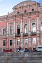 Saint Petersburg, RUSSIA - September 11, 2018: View rom the Neva river of Beloselsky-Belozersky Palace in the style of Russian neo